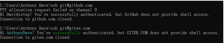 Github和Gitee共用一个SSH keys